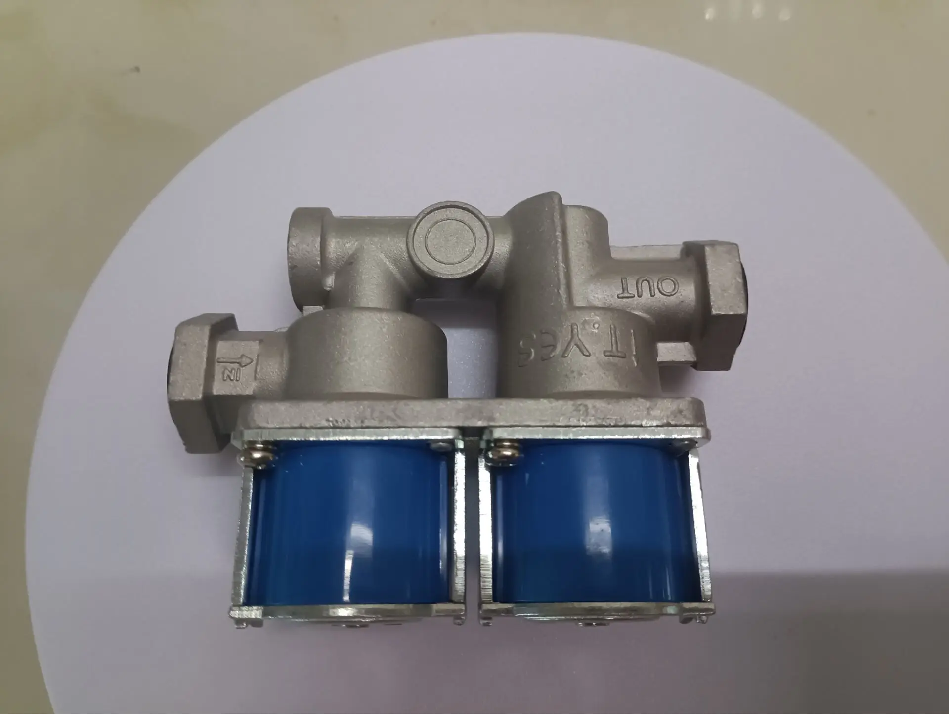 Universal Solenoid Valve Double Solenoid Valve 24V for Gas Oven with internal thread adapters Repair Parts oven solenoid valve