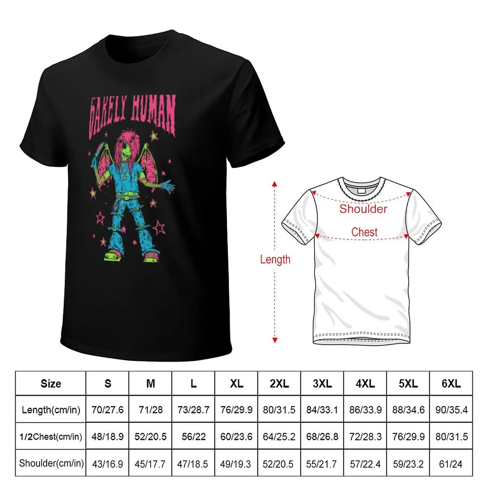 6Arelyhuman T-Shirt Esthetische Kleding Shirts Grafische T-Shirts Heren Grafische T-Shirts Hiphop