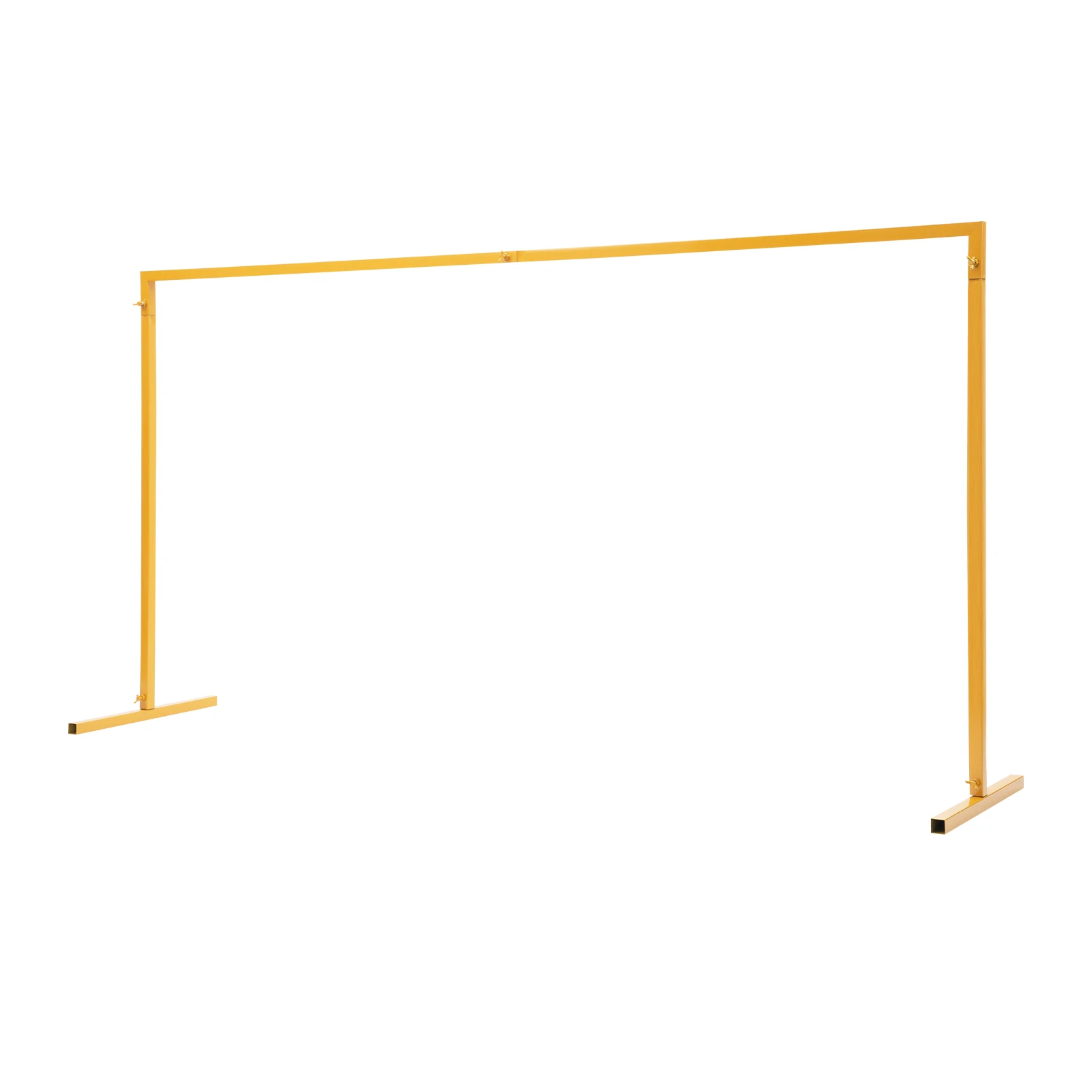 6.6 x 6.6 FT Heavy Duty Wedding Arch Square Metal Backdrop Stand Adjustable Height Bases for Outdoor Party Event Decoration