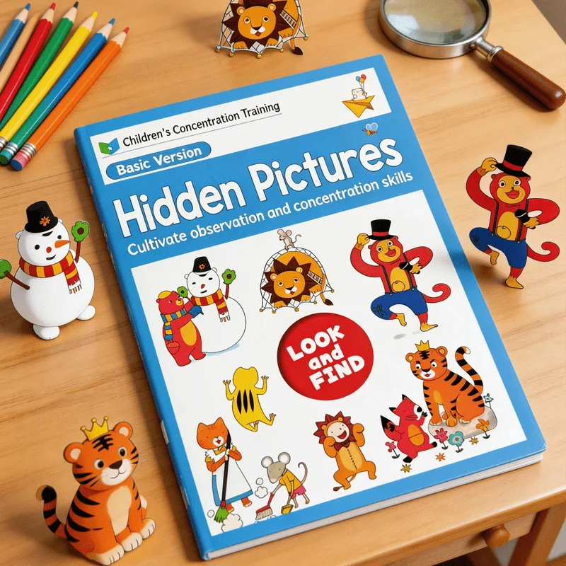 Interactive Children's Activity Book: Hidden Item & Pattern Discovery Adventure