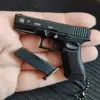 Mini Toy Gun 1:3 G17 Alloy Pistol Model Disassemble Mini Gun Toy Keychain Bag Pendant Craft for Chlidren Adults 1