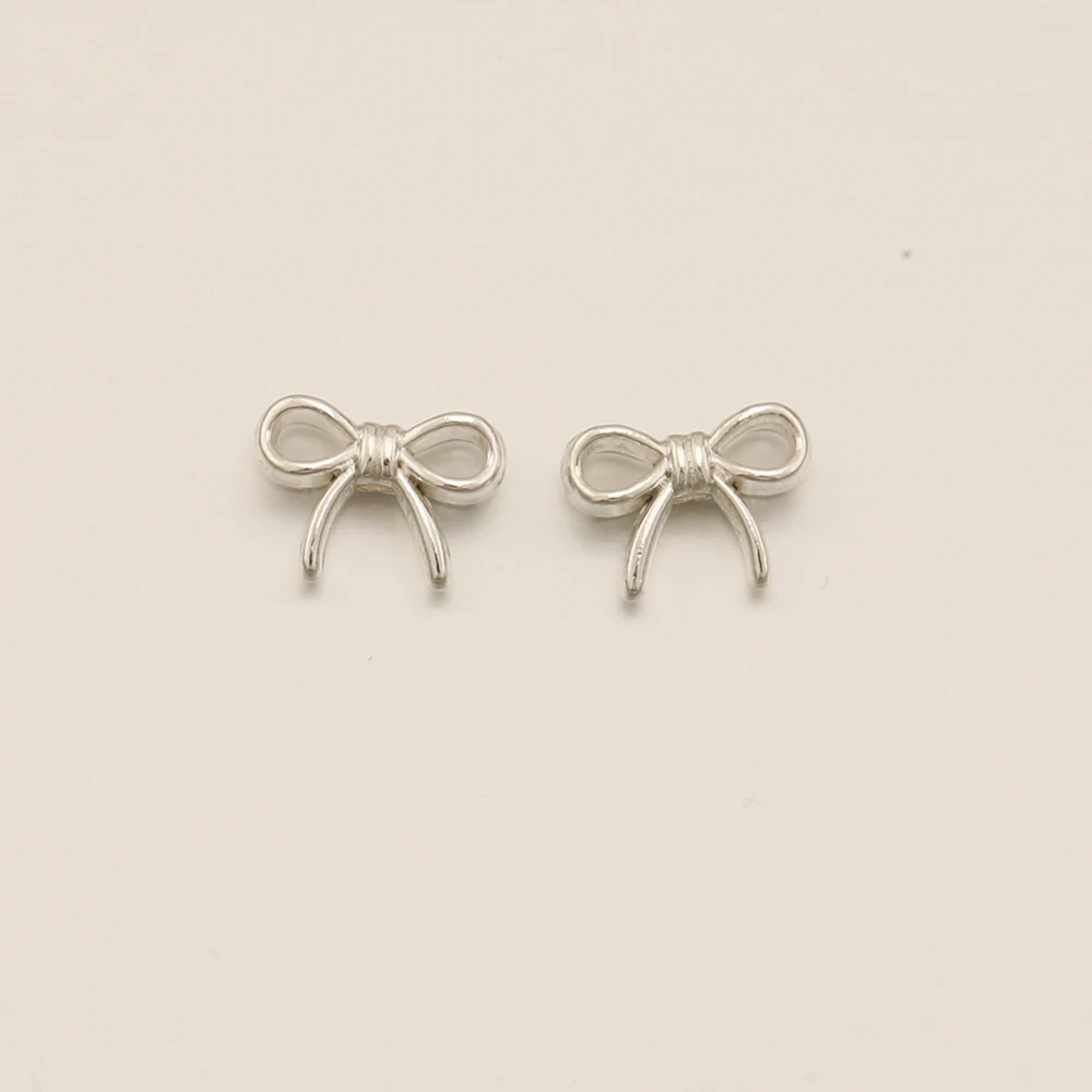 Cordial Design 10*14MM 100Pcs Alloy Accessories/Bowknot Shape/Bead/Hand Made/Jewelry Findings & Components/DIY Charms/Connectors - cordial