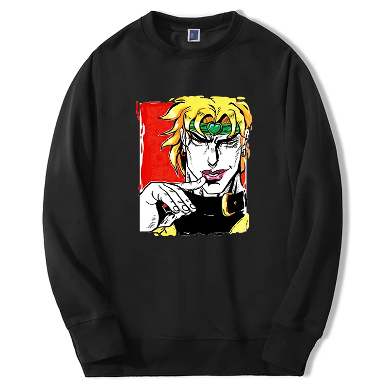

JOJO's Bizarre Adventure Unisex Hoodie Japan Anime JOJO DIO Men's Sweatshirts Harajuku Hip Hop Fashion Sudaderas Streetwear
