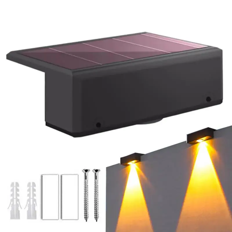 

Солнечные фонари, внешняя лампа для сада, фонарь для деки, лампа для лестницы с питанием от солнечной энергии, водонепроницаемая лампа для внутреннего дворика, украшение для сада