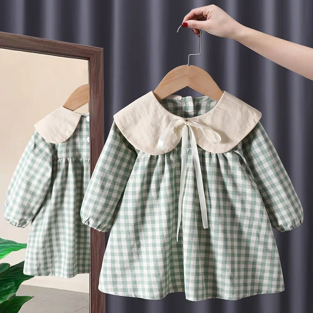 Girls' Dress Autumn New Spring And Autumn Children Foreign Style Princess Skirt Net Red Little Girl Baby Dress