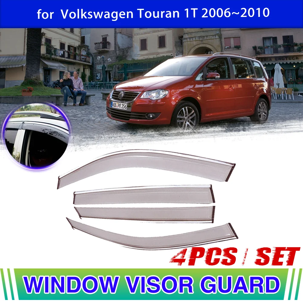 Car Visor For Volkswagen Vw Touran 1t Vent Awning Rain Sun Eyebrow Guard Cover Deflector Sticker Accessories - Car Stickers - AliExpress