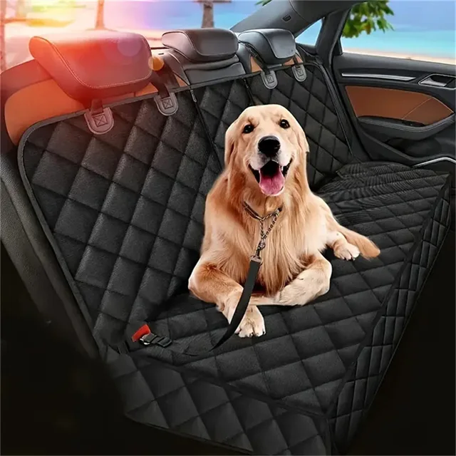 Car Dog Seat Cover for Back Seat Waterproof Auto Rear Pet Seat Protector Mat Nonslip Universal Safety Carrier For Outing Dogs 3