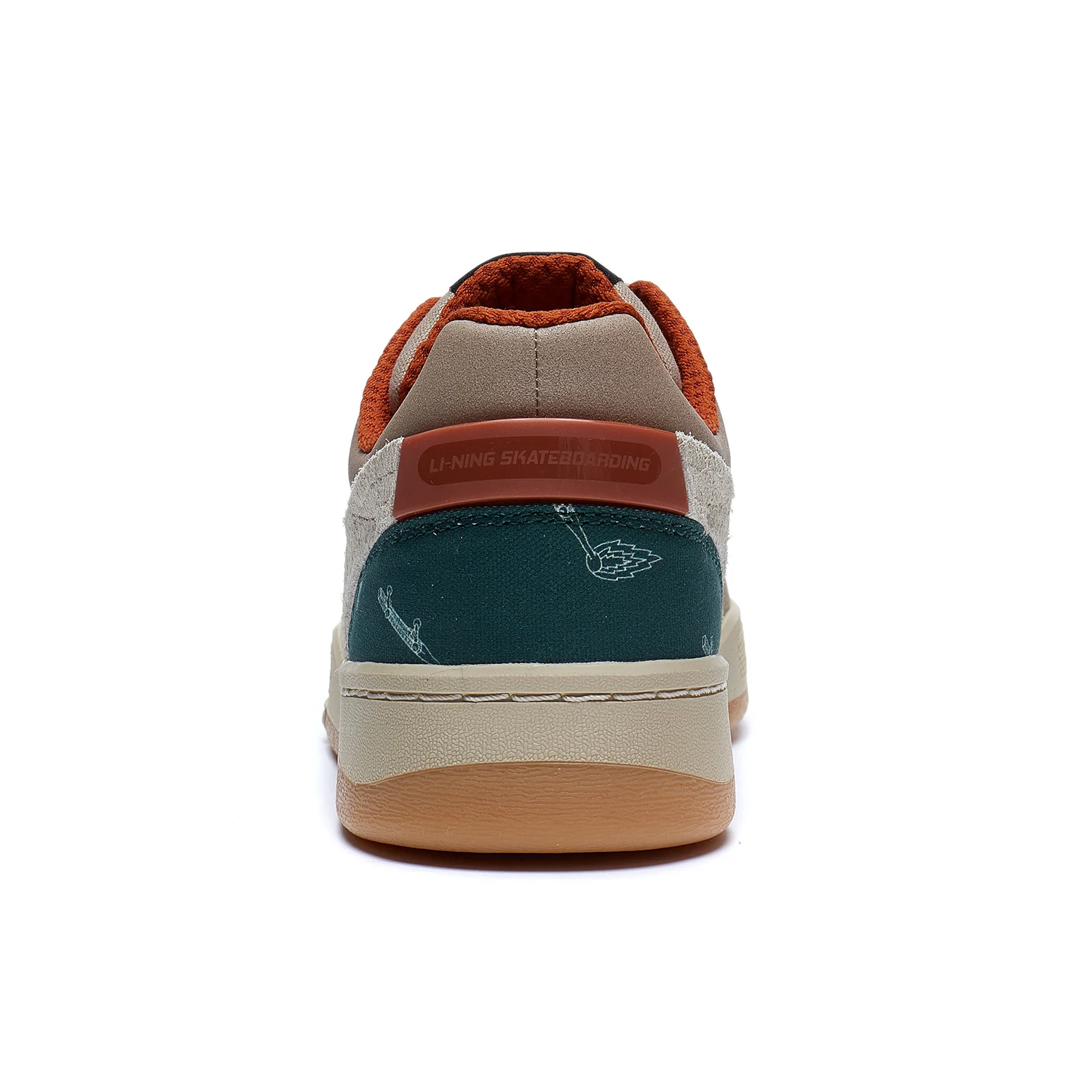Li-Ning Men GLORY 92S Professional Skateboard Shoes DUAL CUSHION Street Style Sport Shoes Wearable Culture Sneakers AEPT003 skateboarding shoes sports shoes
