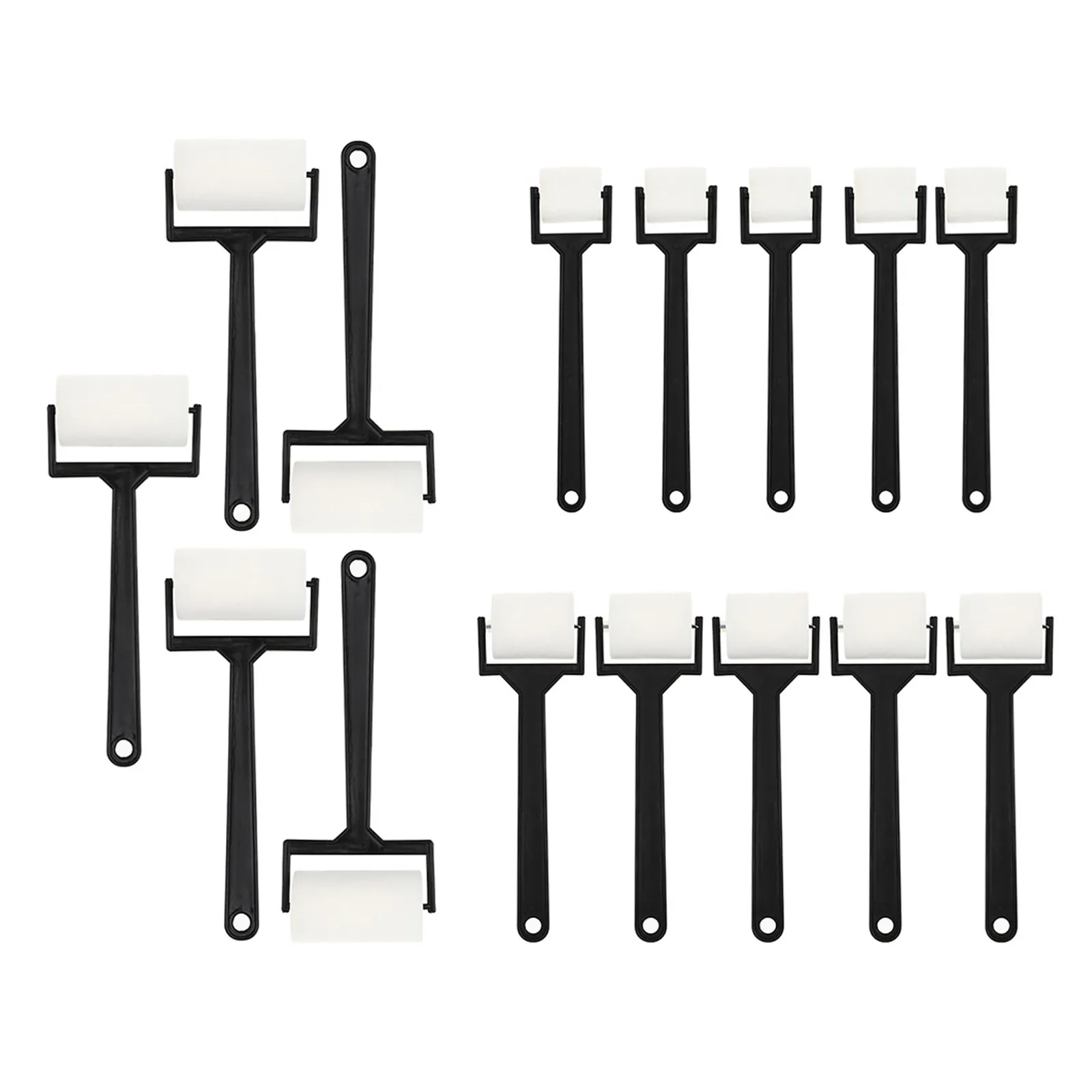 15Pcs 스폰지 드로잉 롤러 페인팅 브러쉬 세트 어린이를위한 빨 수있는 재사용 가능한 미술 도구 DIY 공예 낙서 그리기