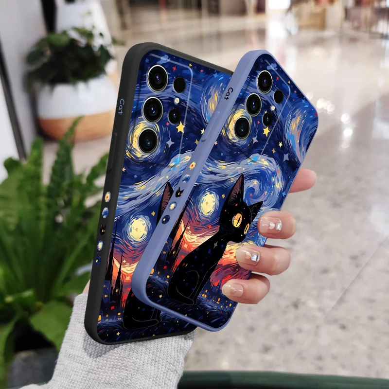 Celestial Star Cat Phone Case Cover