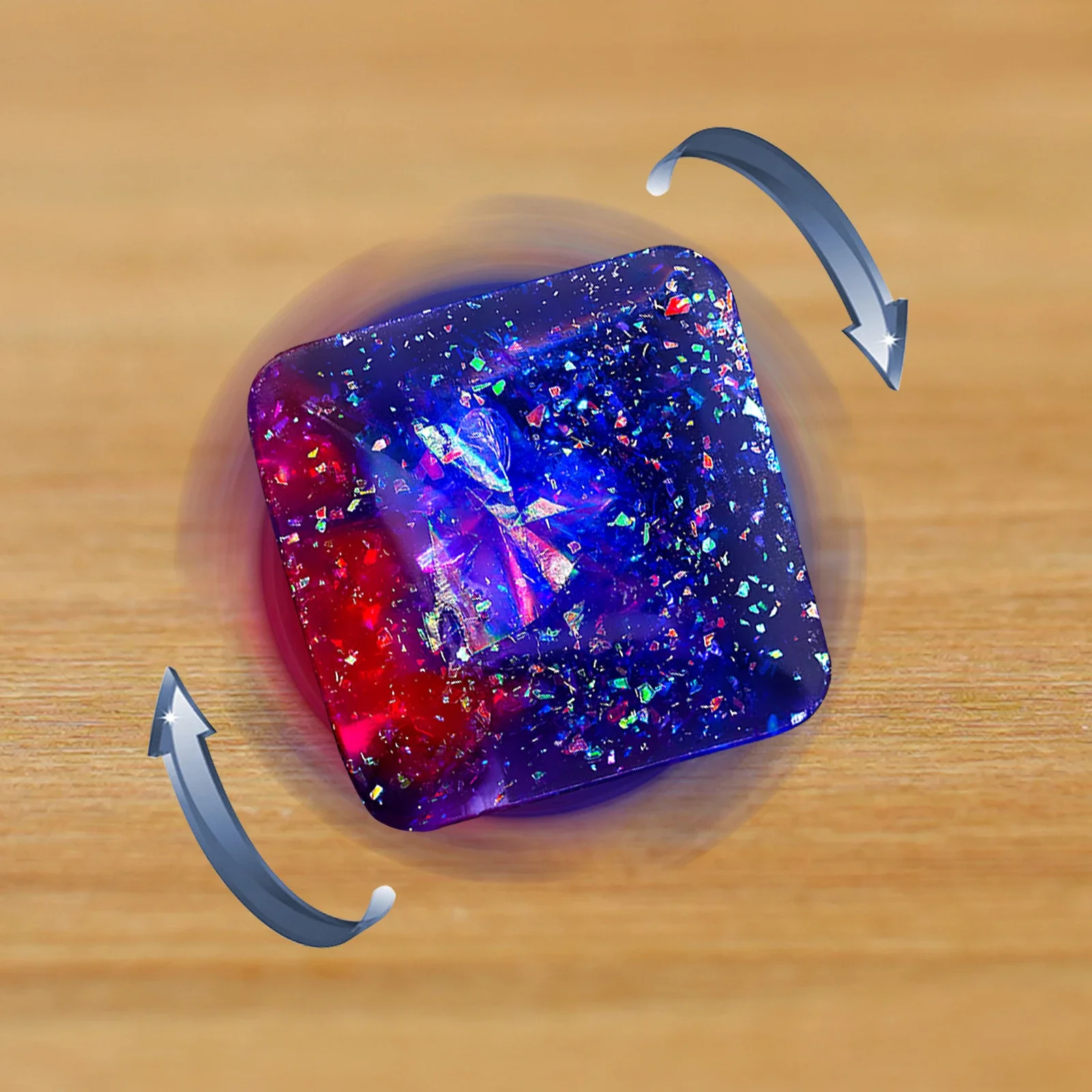 Flipo Flip Gems Desk Fidget Spinner Toys Square Skill