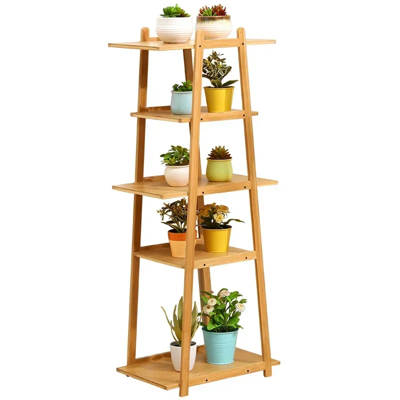 Living Room Floor-type Plant Shelves Balcony Simple Modern Iron Art Pot Holder Storage Shelf for Greenery Display