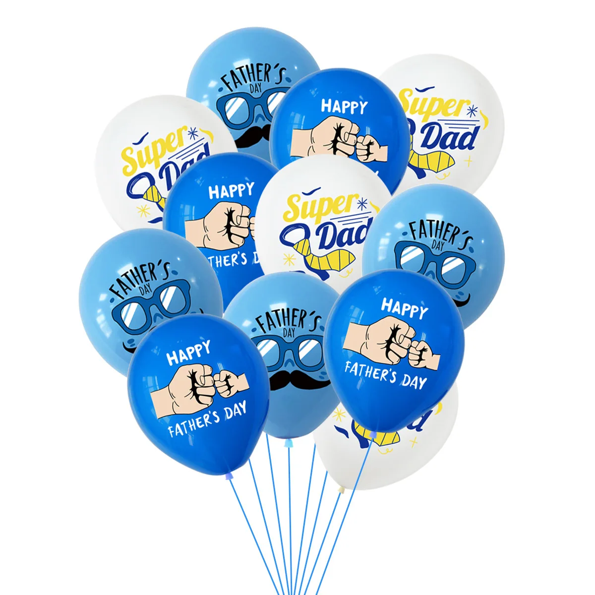 10pcs/set 12inch Happy Father's Day Happy Mothers Latex Balloon Best Dad Mom Party Decorations I Love Daddy Printed Ballons Gift
