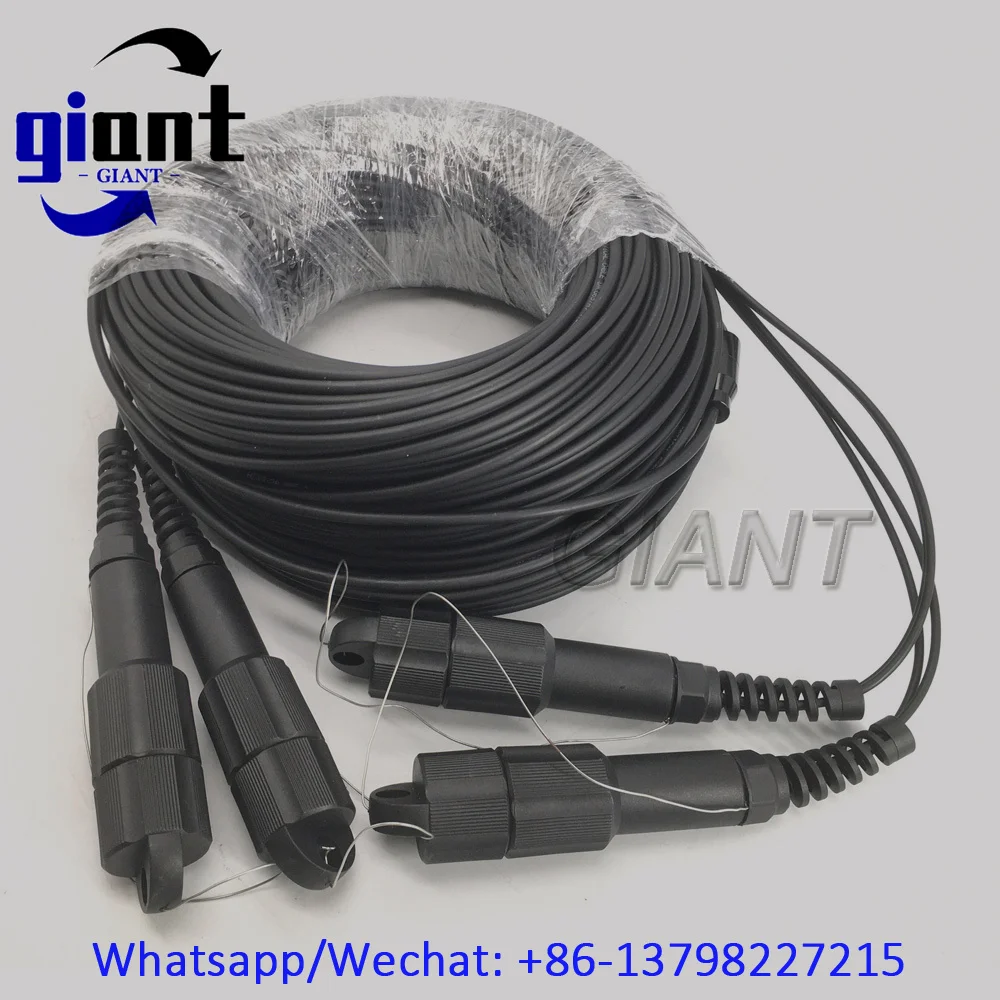 4코어 100M 아머드 패치 코드, 4코어 PDSC SM G657A1, 100M, 직경 4.5mm, TPU/LSZH, PDSC/UPC-PDSC/UPC 4C 파이버 아머드 패치 코드
