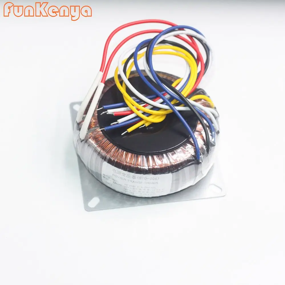 

Dual AC28V Dual AC12V Pure Copper Fever Toroidal Transformer 200W Ring Cow Amplifier DIY Amp Adapter 110V 220V