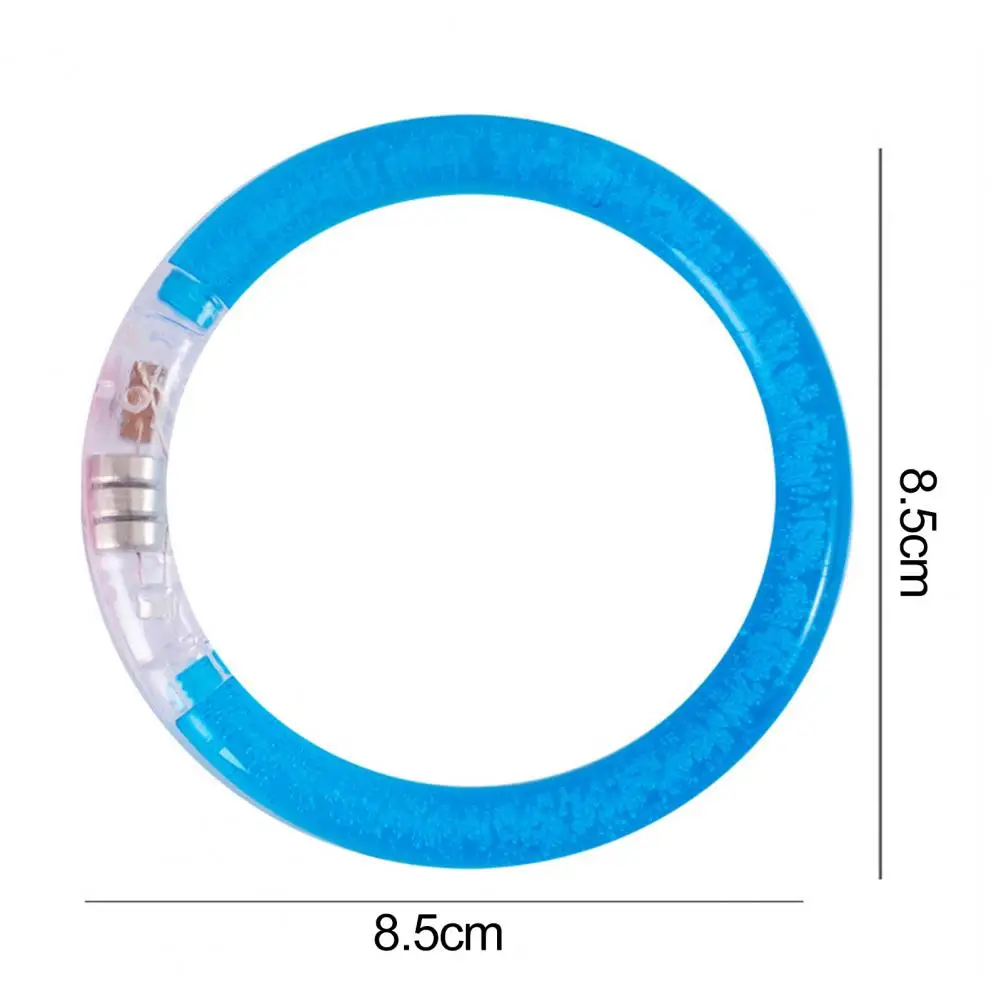 15Pcs LED Light Up Bracelets Neon Glowing Bangle Luminous Wristbands Glow in The Dark Party Supplies Kids Adults LED Arm Band 6