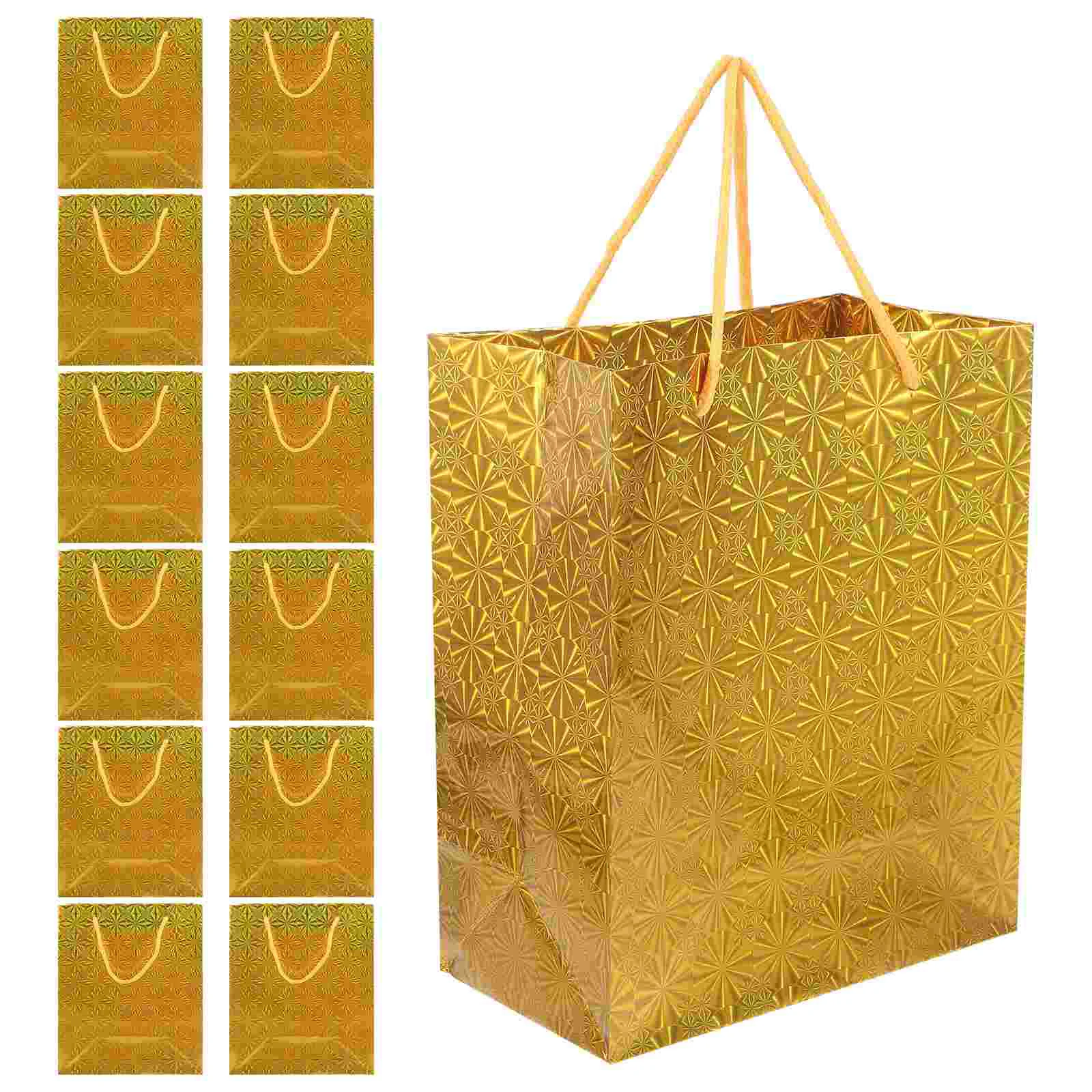 

12 Pcs Paper Bag Present Bags Gift Containers Decor Large Wrapping for Presents Shopping