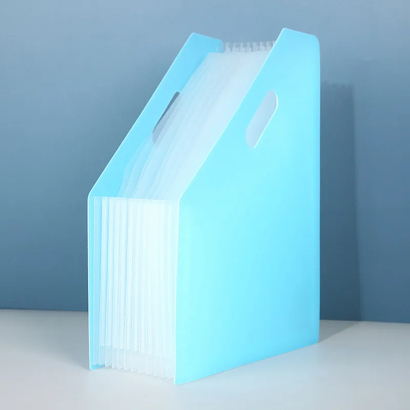 Organizzatore Verticale Multistrato a 13 Scomparti per Documenti A4, Scatola Porta Etichette, Contenitore per Scrivania da Ufficio - immagine 6