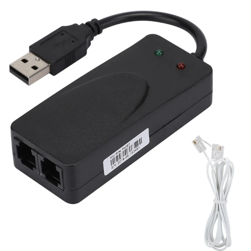 Modem Dati Fax Vocale Esterno Usb 56K Con Connessione Remota Adatto Per Win7 Win8 Win10 Xp Trasporto Goccia