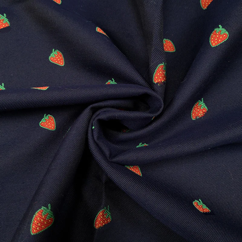 

Jacquard Brocade Fabric Small Pineapple Strawberry Spring and Autumn Suit Fashion Fabrics Diy Sewing Wholesale Cloth by Meter