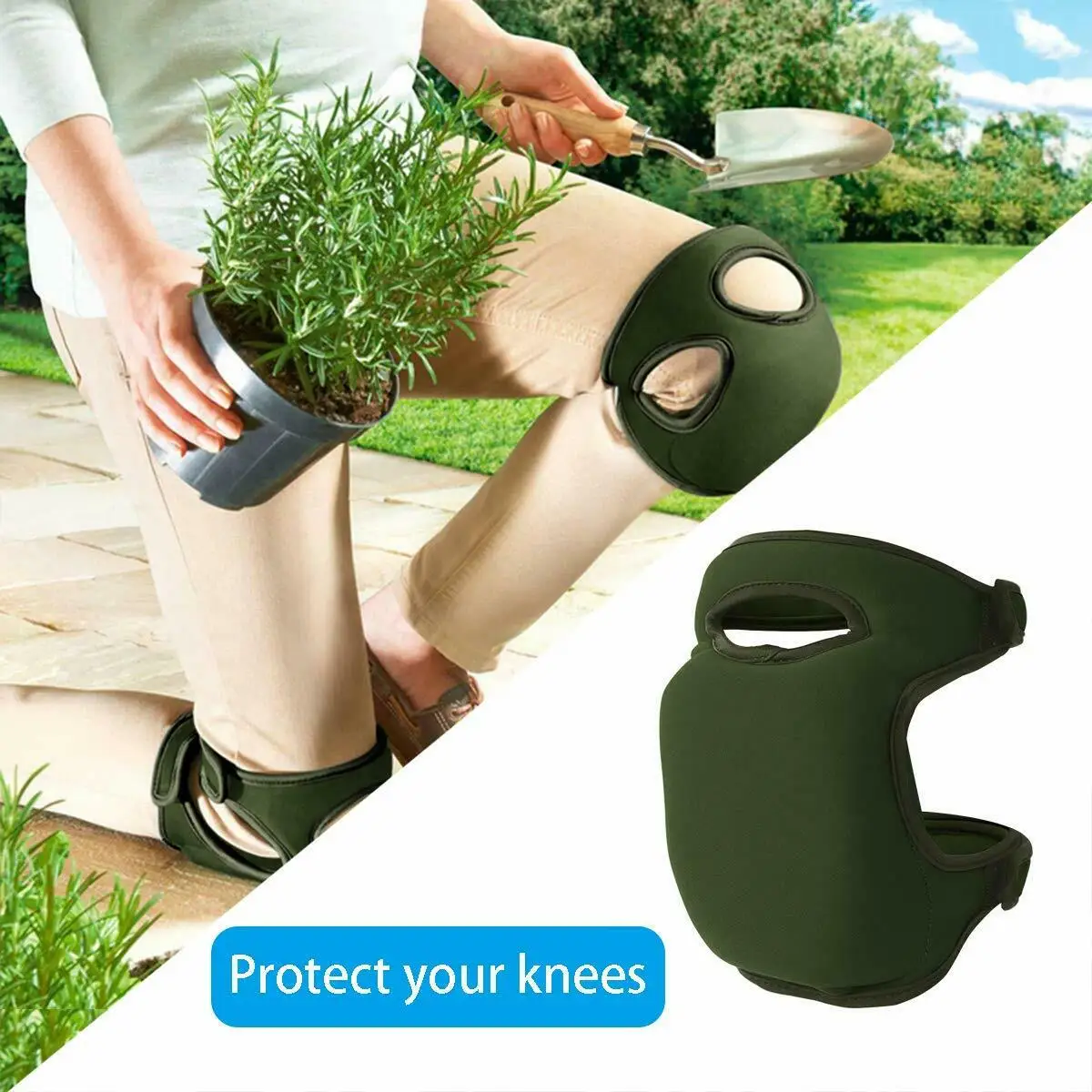 Gardening Knee Pad Ultra Thick Soft Memory Foam Anti Slip Kneeling Cushion Support For Home Gardener Cleaning Work