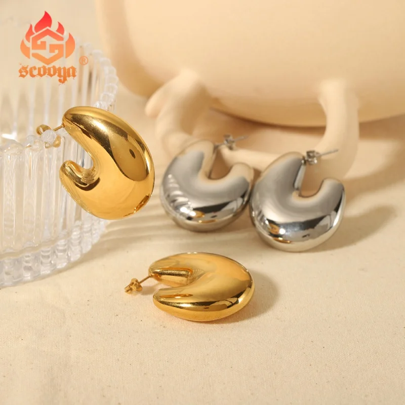 

Classic Fashion Bubble Hollow Women's Earrings 18K Gold Stainless Steel Premium Light Earrings Gift Accessories