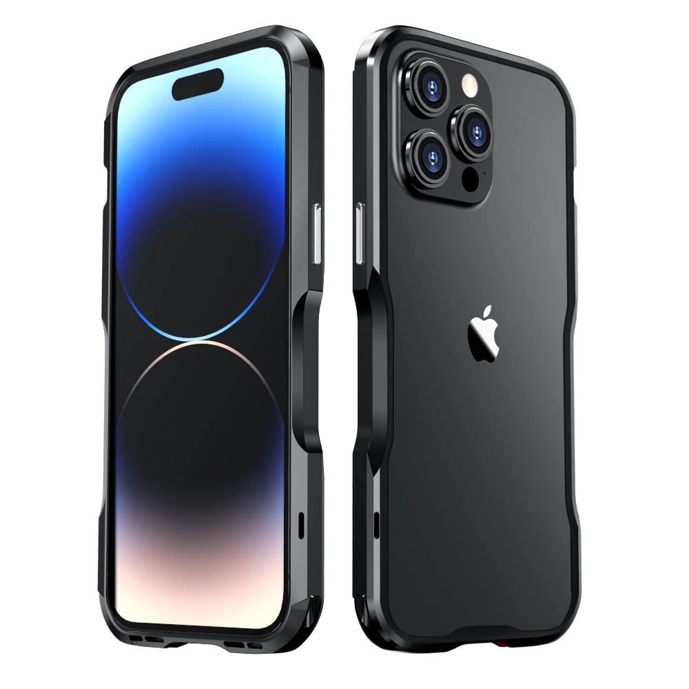 Sleek and Stylish Alloy Frame Phone Case - Anti-Drop Protective Cover