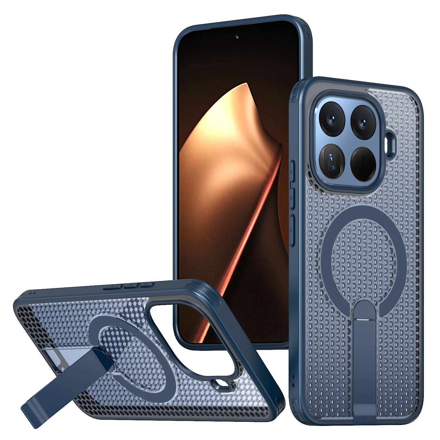 Enhanced Cooling Heat Dissipation Magnetic Case with Shockproof Bracket Cover