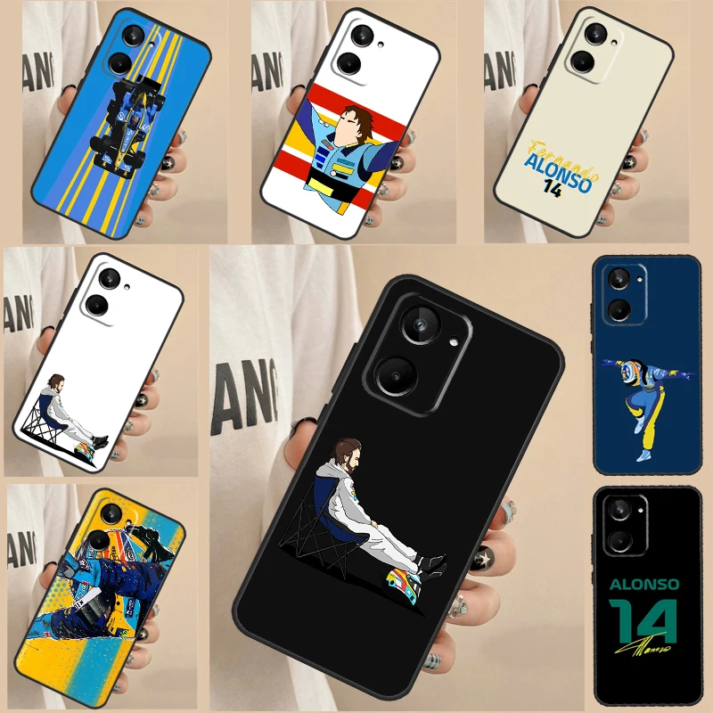 Custodia Fernando Alonso Per Realme 11 9 10 Pro Plus Gt Neo 5 3 2 T C11 C15 C25S C21Y C30 C31 C33 C35 C53 C55