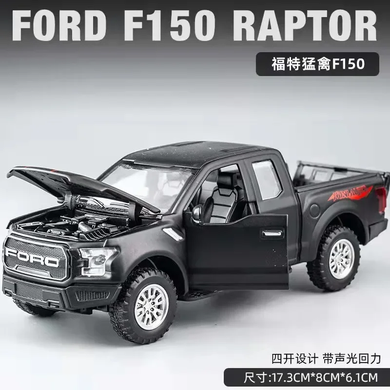 Ford-Raptor-F150-Off-Road-Pickup-Toy-Vehicle-Diecast-Metal-Alloy-Model ...