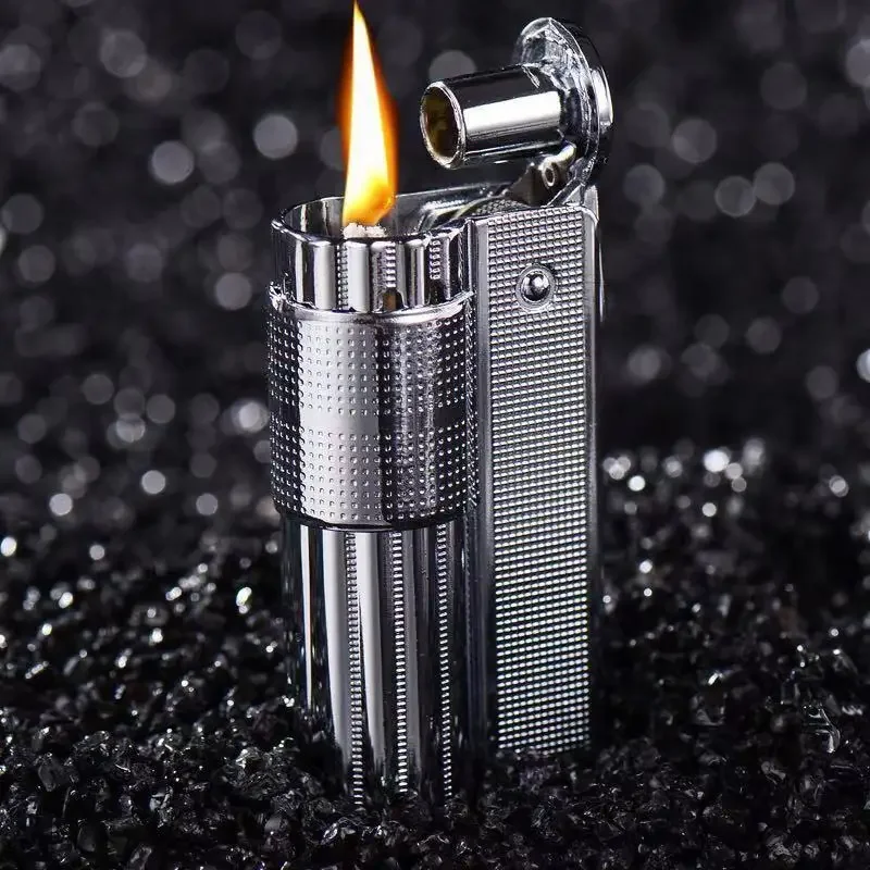Encendedor De Queroseno Portátil 3 En 1 - Metal A Prueba De Viento, Ideal Para Barbacoas, Acampada Y Exteriores