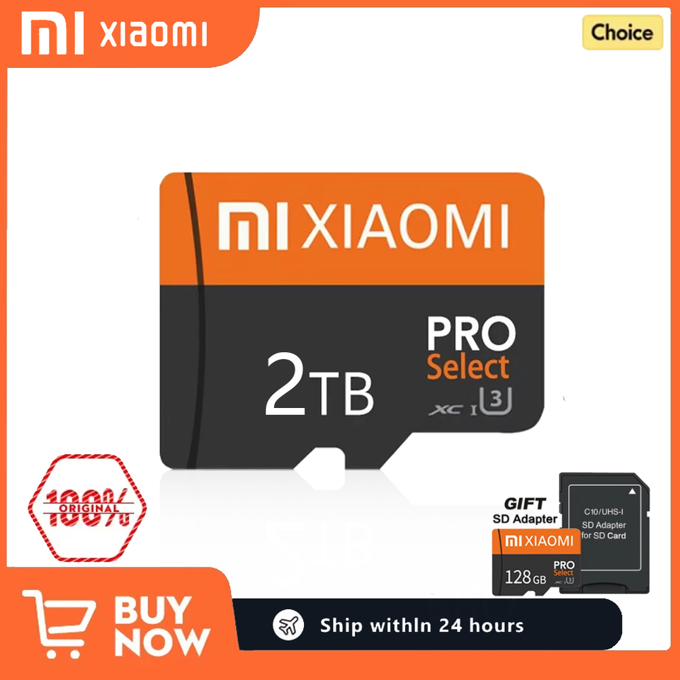 Xiaomi SD Card Cartao De Memoria 128GB 256GB 512GB Ultra Micro Cards 1TB TF Flash Card 2TB Memory Card For Phone Camera Table PC