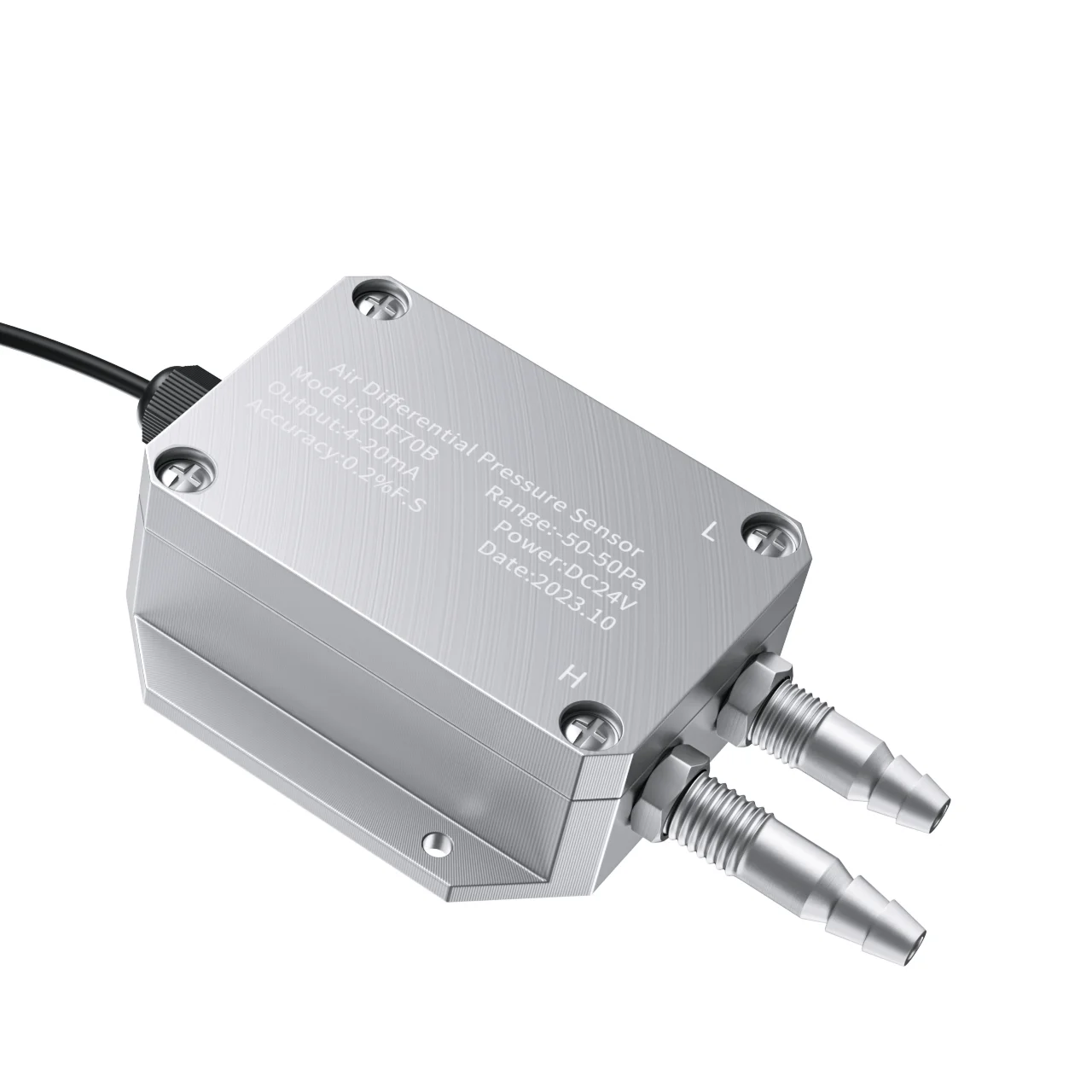 Differential Pressure Transmitter Range-10-0-10Kpa Digital Micro Difference RS485 Output Pressure Converter Sensor QDF70B pressure sensor