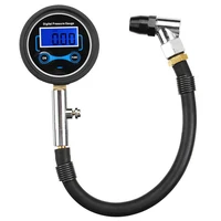 Car Tyre Pressure Tester LCD Display Digital Test Inflation LED Backlight Car Tire Air Pressure Inflator for Motorcycle Bike 1