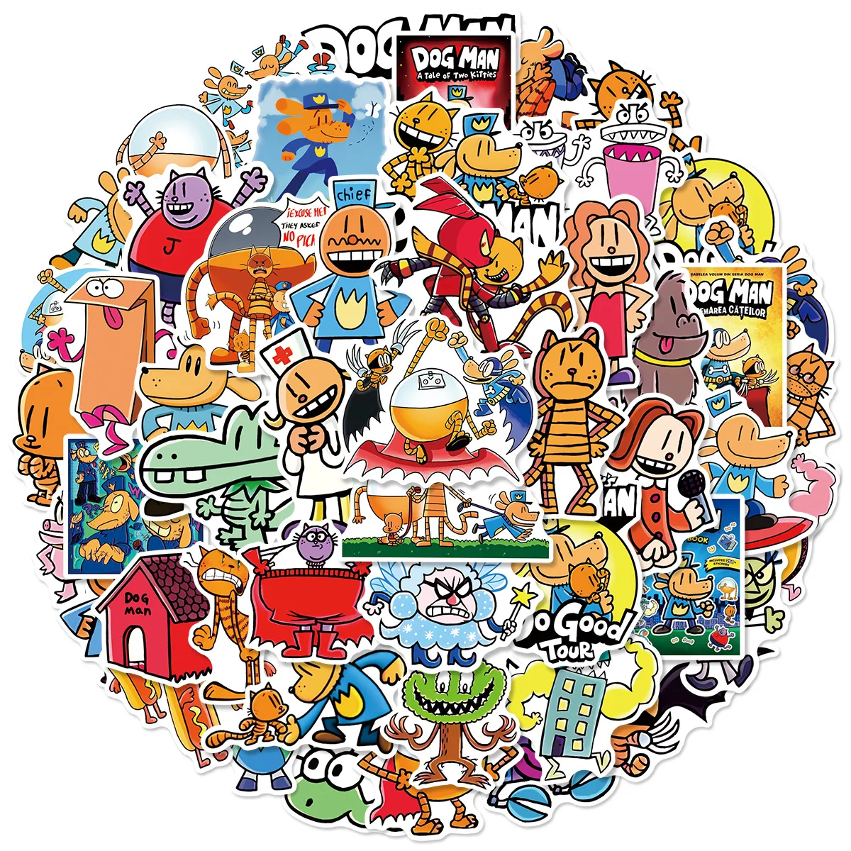 50PCS 개 인간 스티커 귀여운 재미있는 낙서 데칼 어린이 장난감 선물 DIY 물컵 노트북 휴대폰 케이스 스크랩북