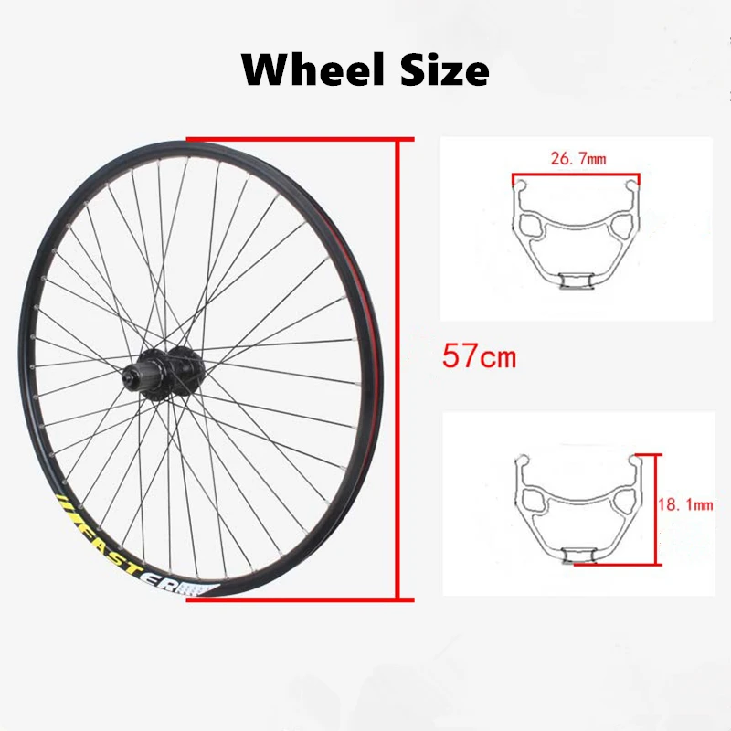 Diamètre Roue Vélo 26 Taille Pneu 26 Pouces Roue 26 Pouces Pour - Main Image
