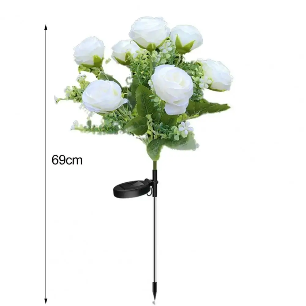 Solar Garden Light Rose Yellow