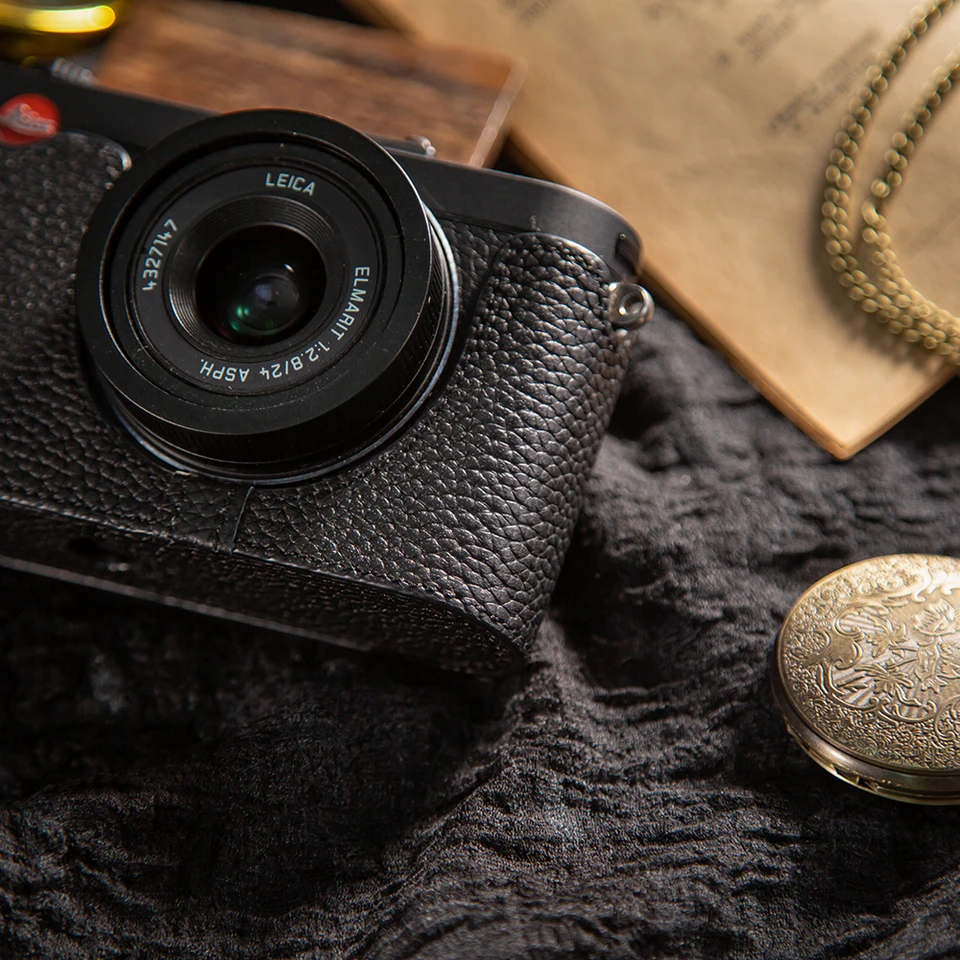 本革ハーフカバーバッグケースライカ X2/X1/X-E (typ102) ケース手作り