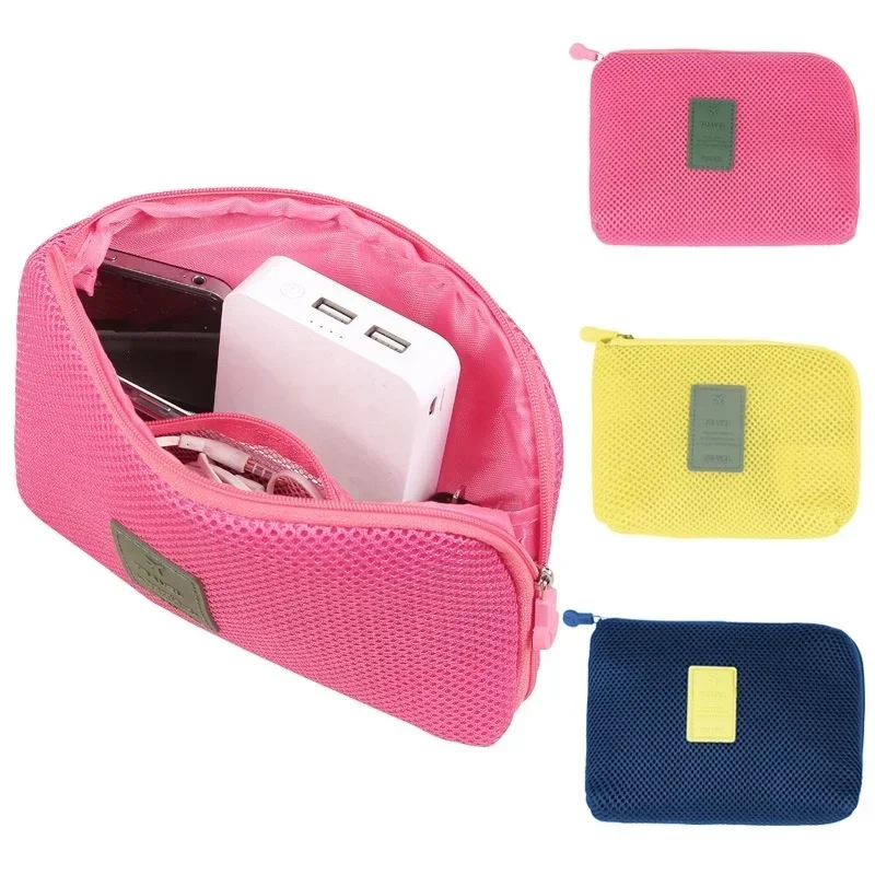 Digital Storage Bag USB Data Cable Organizer Earphone Wire Bag Pen Power Bank Travel Kit Case Pouch Electronics Accessories