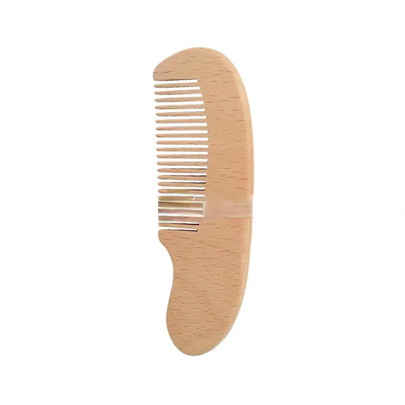 New Baby Care Pure Natural Wool Baby Wooden Brush Comb Brush Baby Hairbrush Newborn Hair Brush Infant Comb Head Massager 6