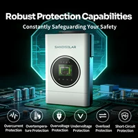 Convertisseur solaire hybride SANDISOLAR 4.2KW PLUS 24V 5200W Onde sinusoïdale pure 120A MPPT Hors réseau Parallèle WiFi APP 2