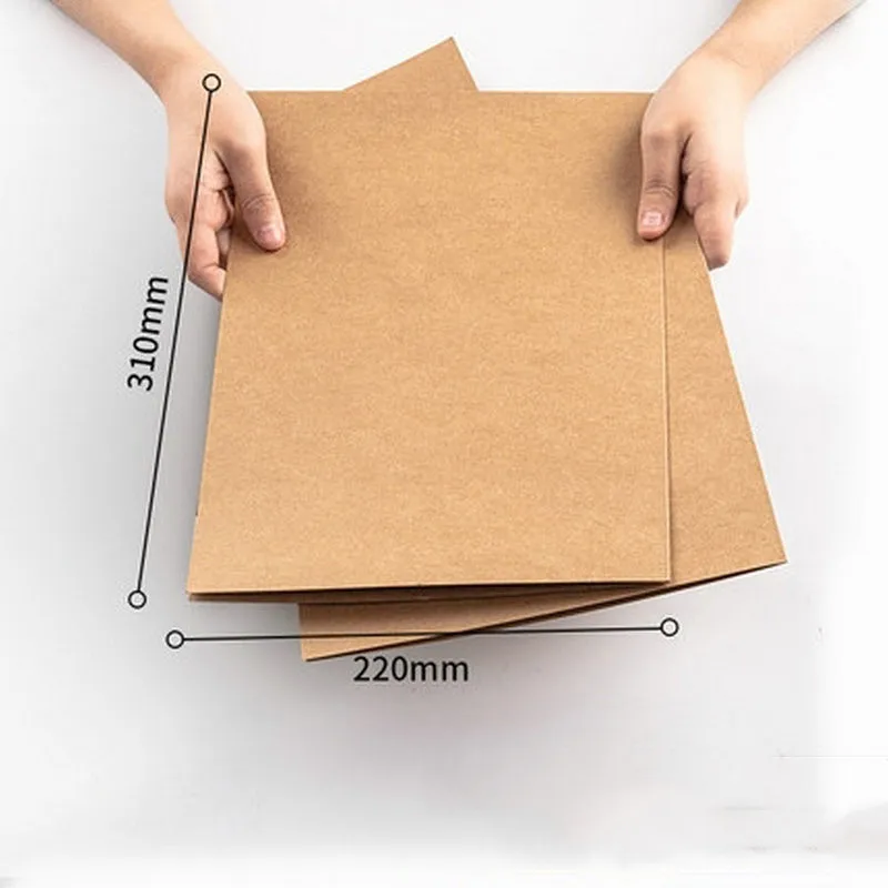 10pcs A4 Kraft Paper File Folder Single Pocket Office Project File Holder Presentation Folder for Class Handouts Business Notes