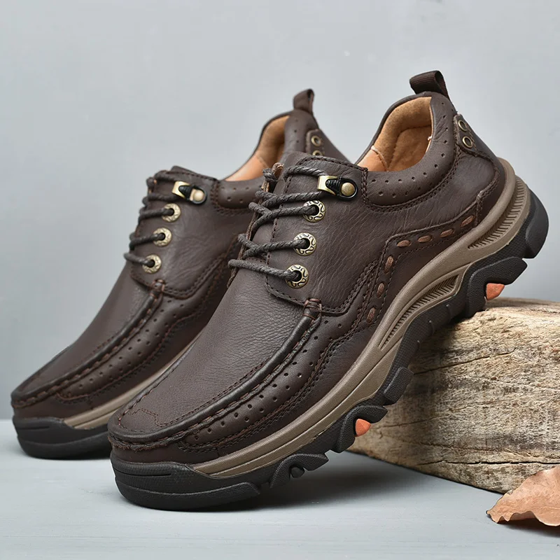 أحذية رجال الأعمال الرسمية الجديدة غير الرسمية - طبقة علوية من الجلد ناعمة ومريحة داخلية مع نعل مبطن وأحذية مداس غير قابلة للانزلاق