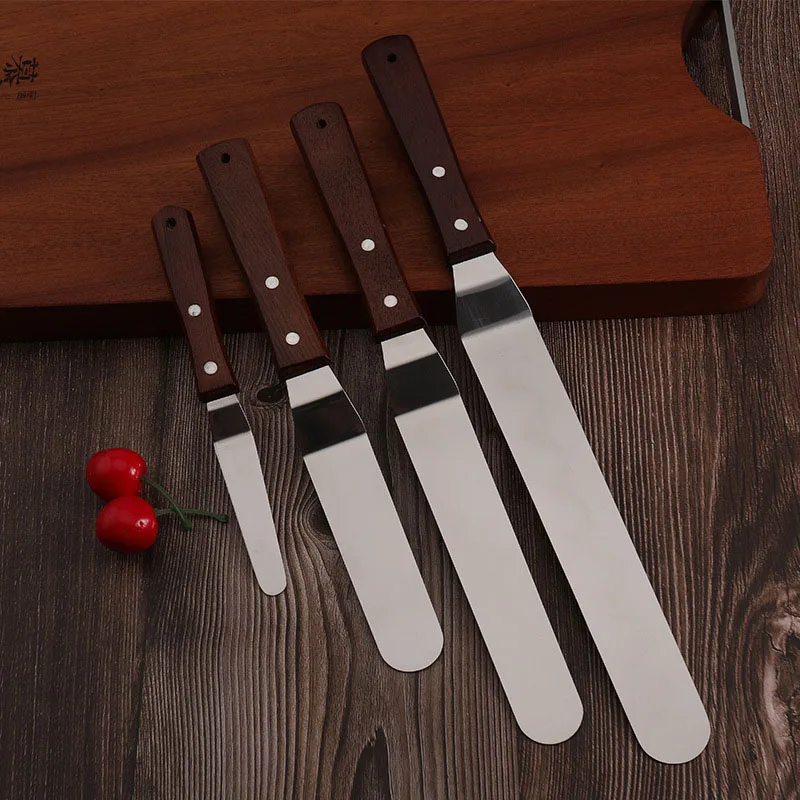 Stainless Steel Butter Cake Cream Knife Spatula For Cake Smoother Icing Frosting Spreader Pastry Kitchen Gadgets Decorating Tool