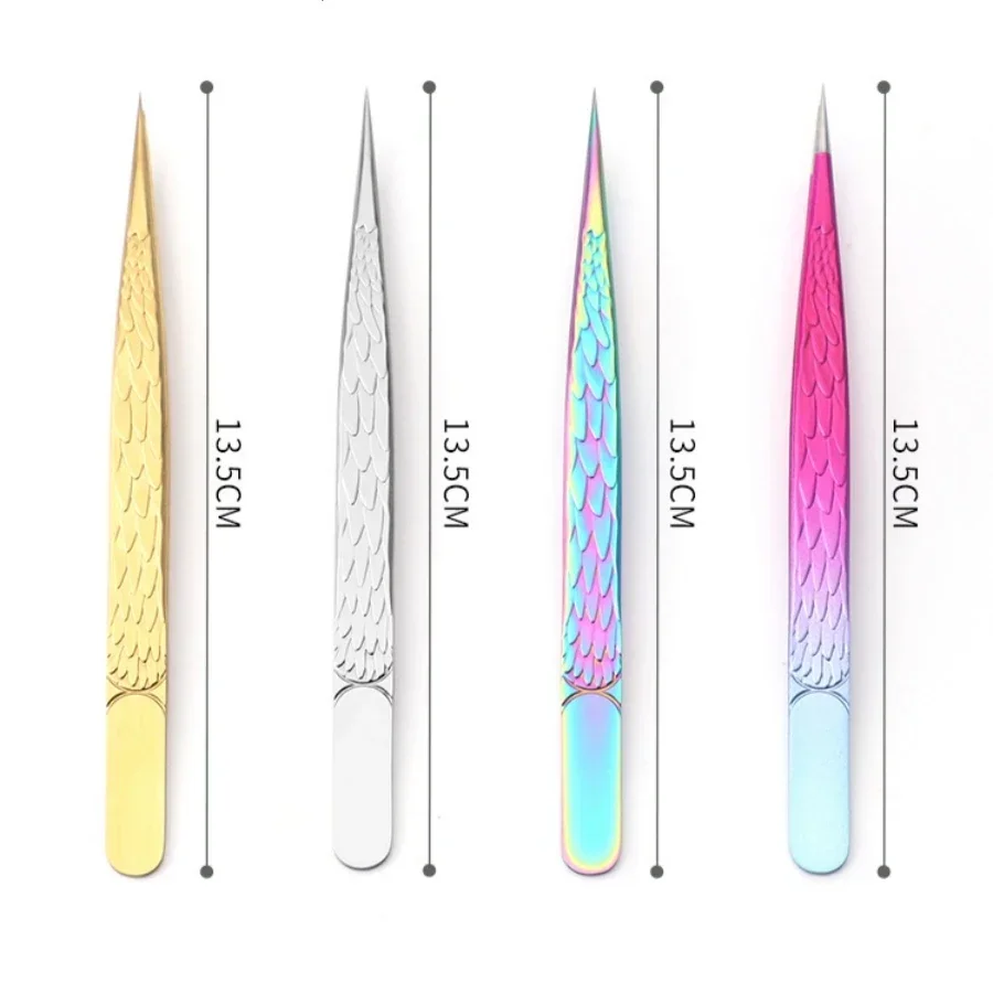 Isolating Tweezers Eyelash Extensions Tip Tweezers 1pc Straight Pointed Tweezers Lash Tweezers Pointed Blackhead Remover