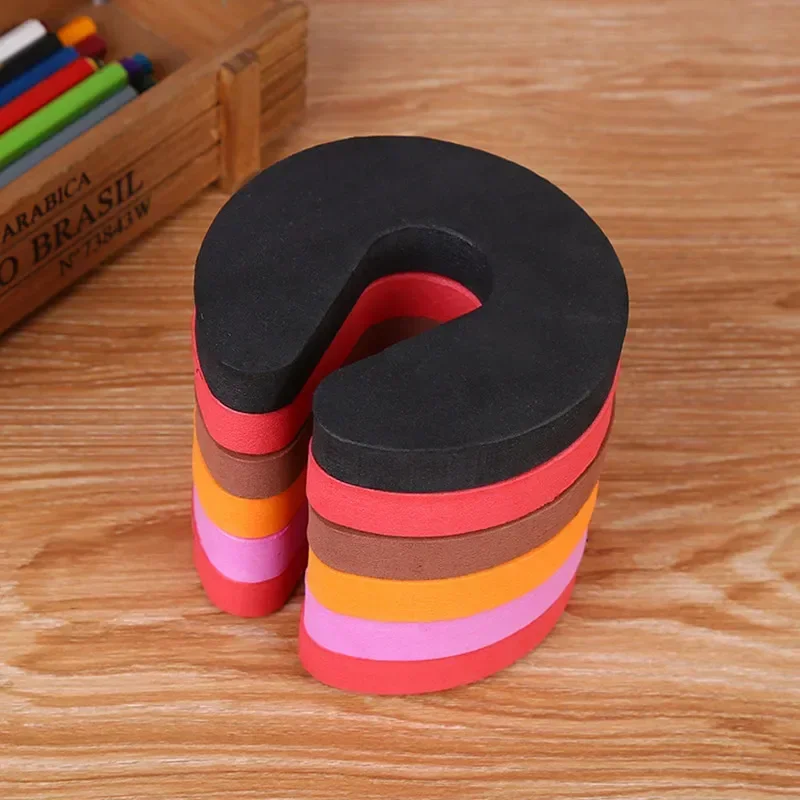 1/3Pcs Foam Door Stopper Children Protection C Shape Clip Safety Locks