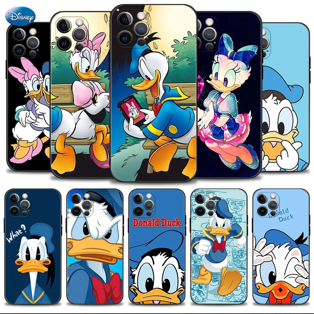 

Disney donald duck Phone Case 15 14 Pro Max 12 13 Soft 11 XR Mini X SE2 8 XS Tpu 7 Plus SE20 Clear couple COVER