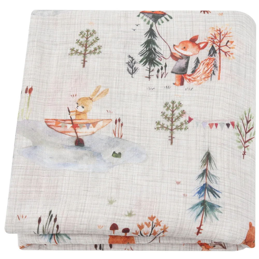 Muselina Bebe Algodon 120 X 120cm 70%bamboo+30% Cotton 2 Layers Newborn Baby Bath Towel Wrap Muslin Swaddle Blankets 47 Inches 5
