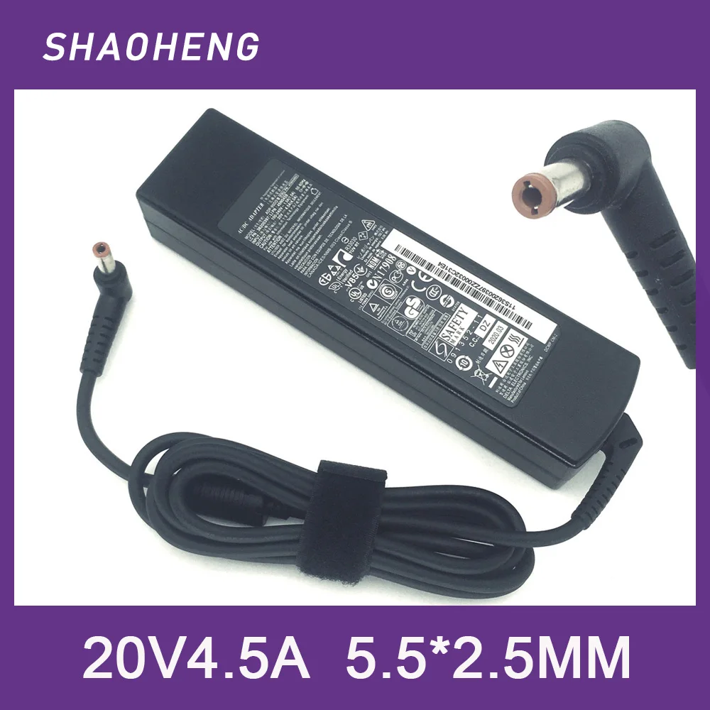 레노버 G700 Y580 S500 Z570 U450 B570 CPA-A090 PA-1900-56LC 노트북 충전기 20V 4.5A용  90W AC 어댑터