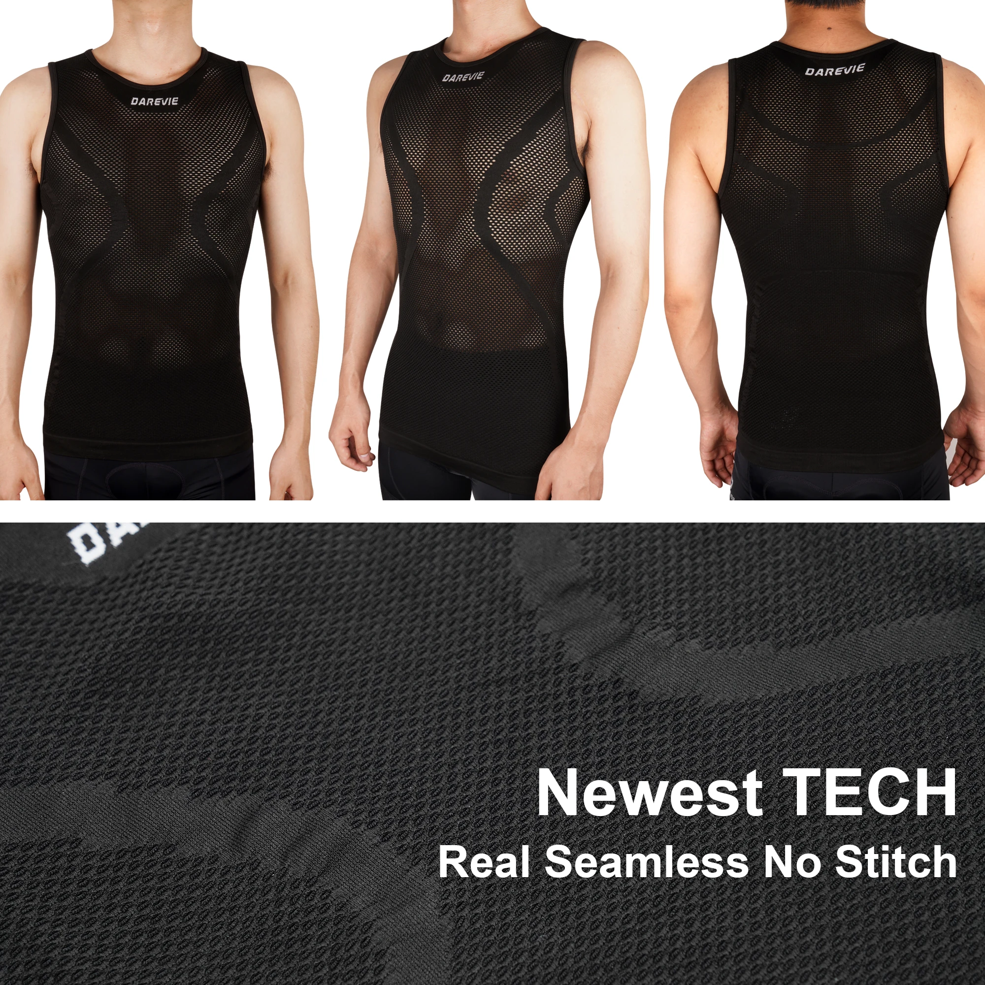 Description Picture 6 of itemDAREVIE Cycling First Layer Man Compression Seamless Women Bicycle Cycling Inner Sports First Layer Undershirt Bike Base Layer